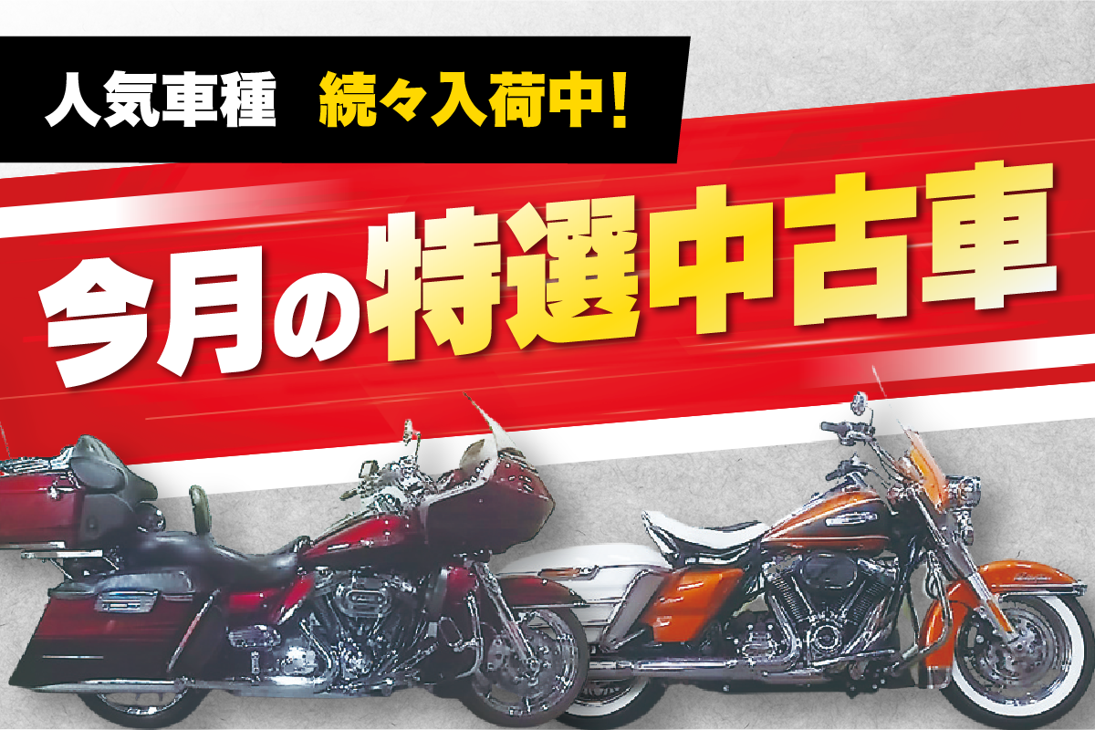 人気車種続々入荷中！今月の特選中古車